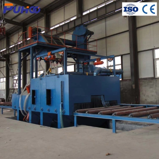 CE Certified Steel Plate H Beam Shot Blasting Machine